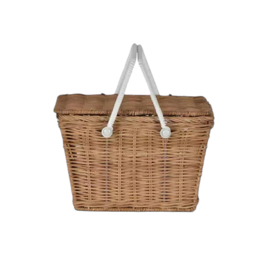 Piki Rattan Basket- Picknickkorb von Olliella, Farbe: natur