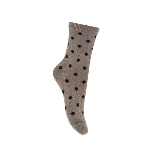 Glitzer Socken mit Pünktlichen von MpKids, Gr. 22-36, Farbe: gold
