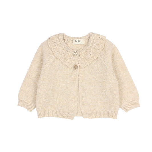Lurex Cardigan von Búho, Gr. 3-24 Monate, Farbe: natural