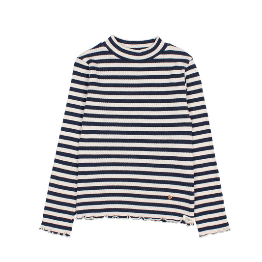 Gestreiftes T-Shirt, Gr. 3-6 Jahre, Farbe: navy