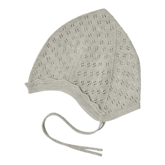 Pointelle-Mütze von Fub aus 100% Bio-Baumwolle, Gr. 56-80, Farbe: taupe melange