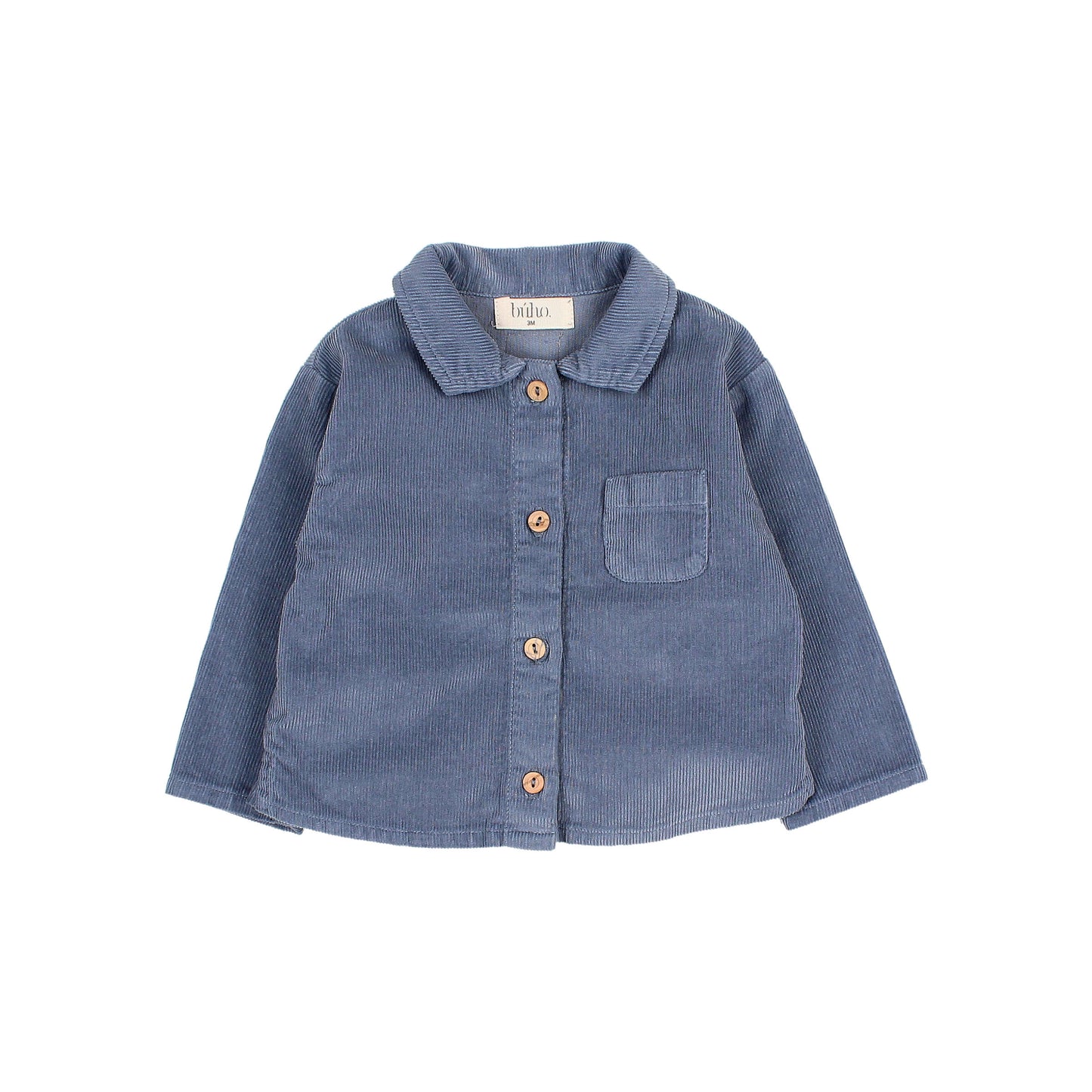 Hemd aus Mikrocord von Búho, Gr. 6-24 Monate, Farbe: artic blue