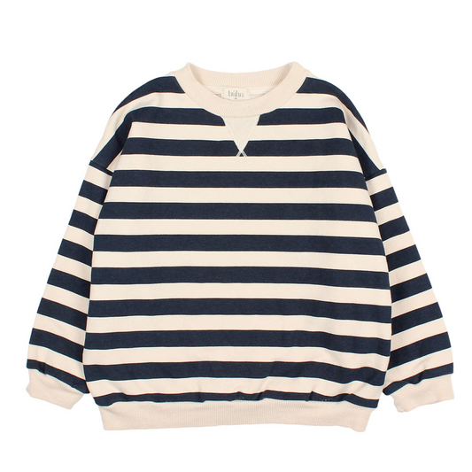 Gestreiftes Sweatshirt von Búho, Gr. 3-6 Jahre, Farbe: ivory