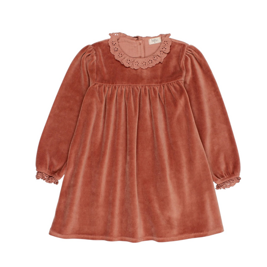 Velvet Kleid von Búho, Gr. 3-6 Jahre, Farbe: old rose