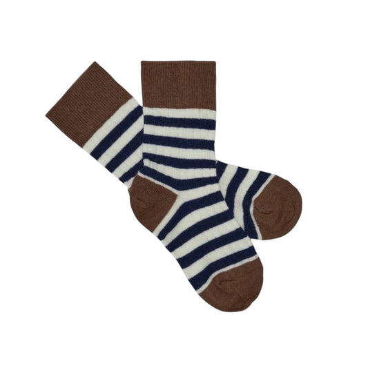 Wollsocken von Fub, Gr. 19-36, Farbe: amber/ royal blue