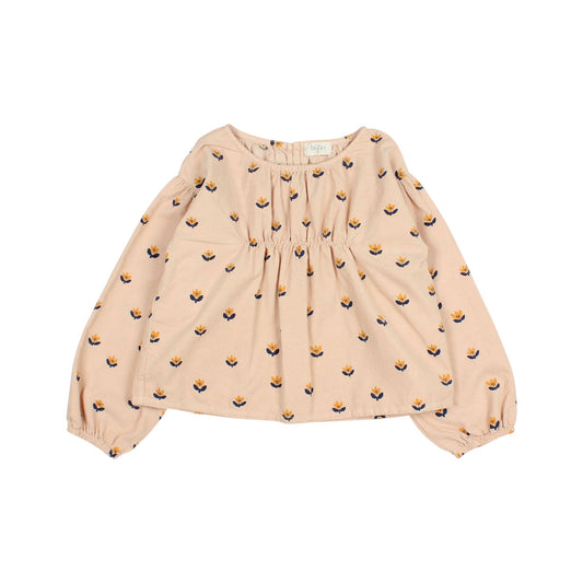 Bluse aus weichem Mikrocord von Buho, Gr. 3-6 Jahre, Farbe: rose