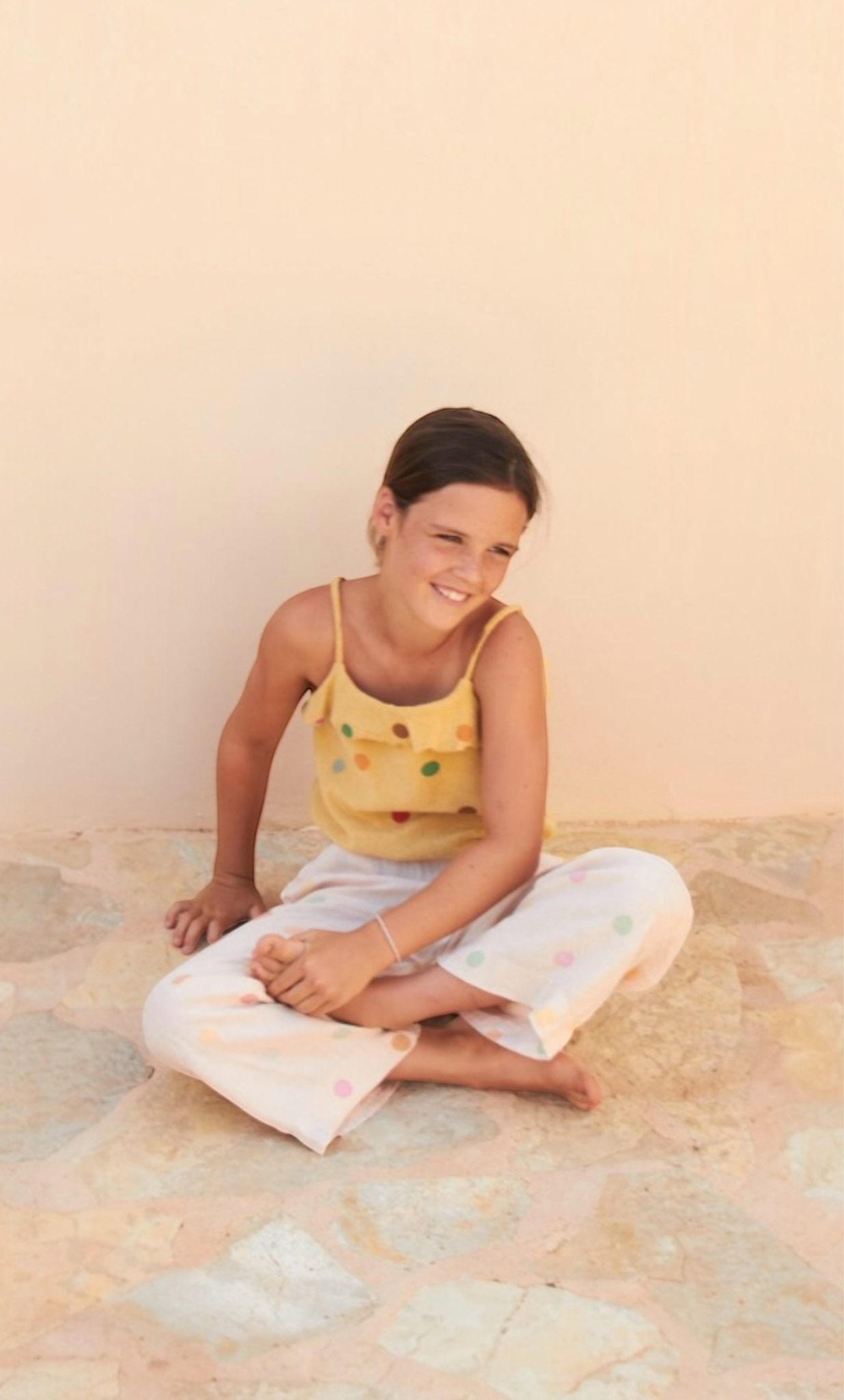 Top by Longlivethequeen, ages 4-12, color: yellow dots