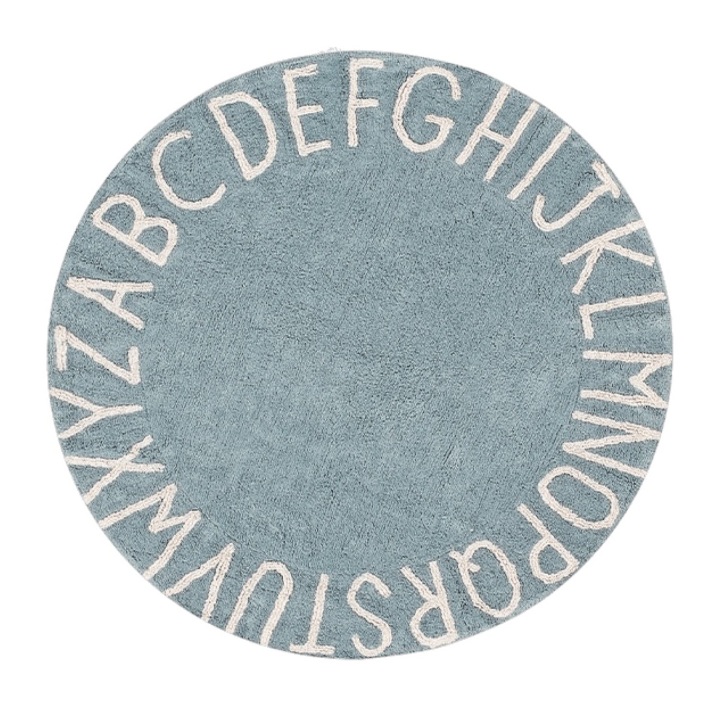 Waschbarer Teppich ABC von Lorena Canals, vintage blue