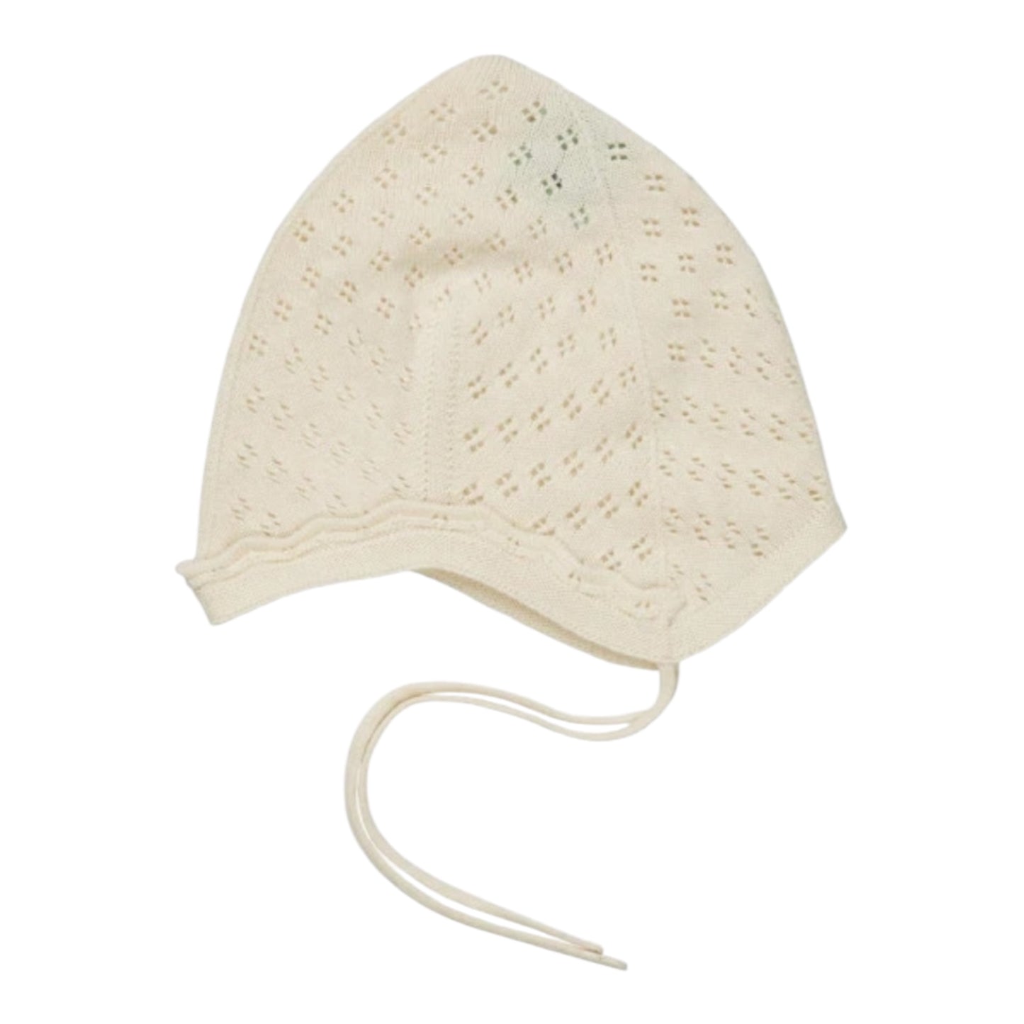 Pointelle-Mütze von Fub aus 100% Bio-Baumwolle, Gr. 56-80, Farbe: ecru
