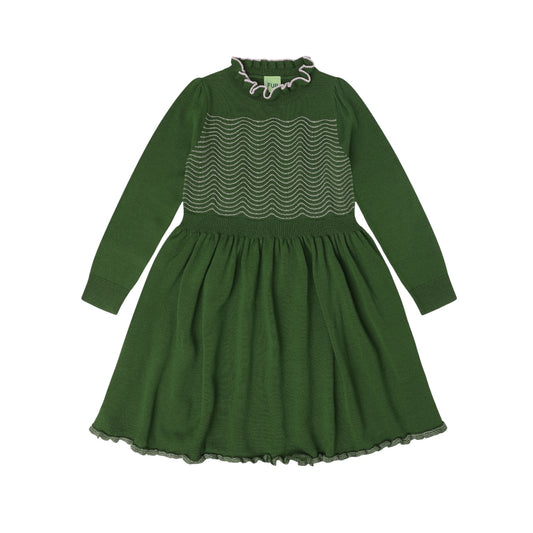 Kleid aus Merinowolle von Fub, Gr. 90-120 Farbe: forest