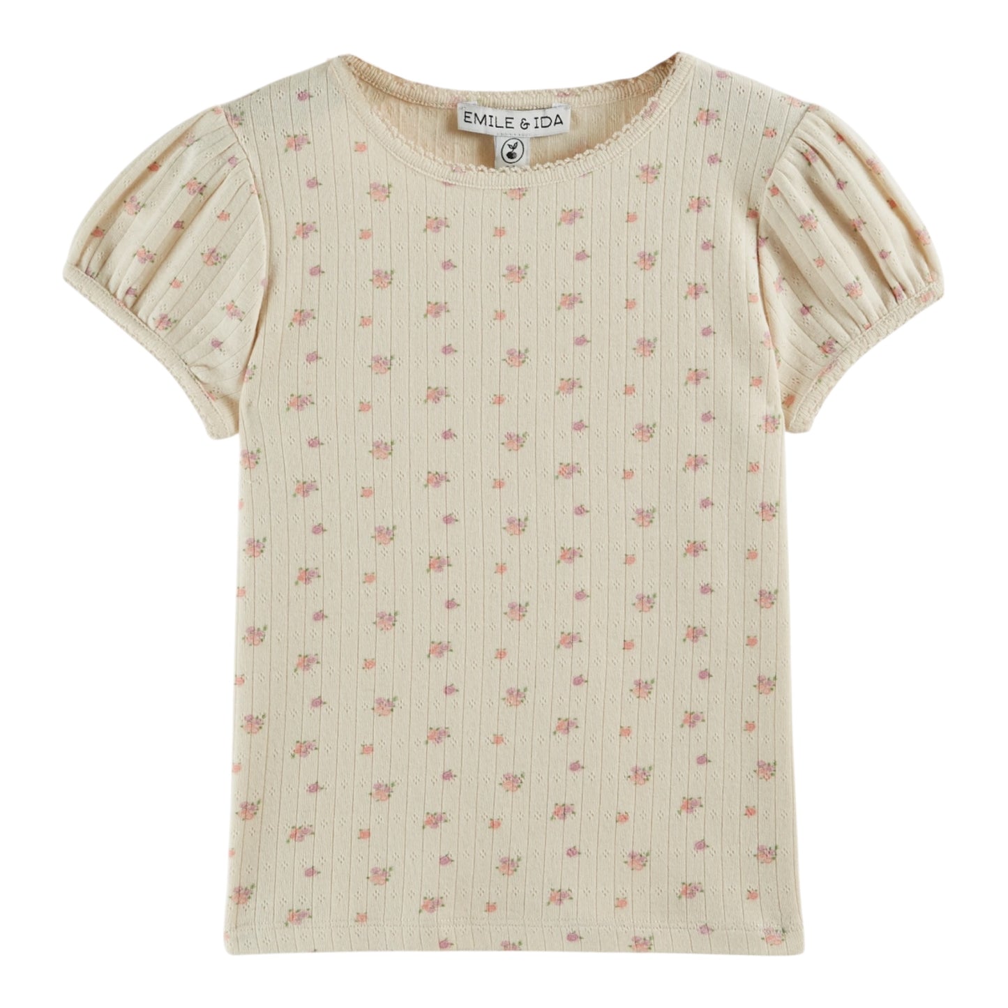 Gemusterte Pointelle T-Shirt von Emile et Ida, Gr. 3-6 Jahre, Farbe: fantasia