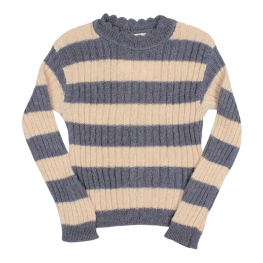 Striped sweater by Búho, size 3-6 years, color: antique blue