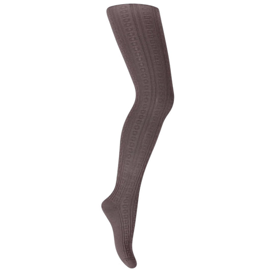 Wollstrumpfhose Juno gemustert von MpKids, Gr. 80-110, Farbe: violette taupe