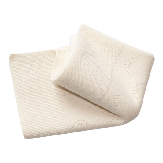 Als Inspiration für Dich: Babydecke Lee aus Kaschmir von Papa Lobster, Farbe: white