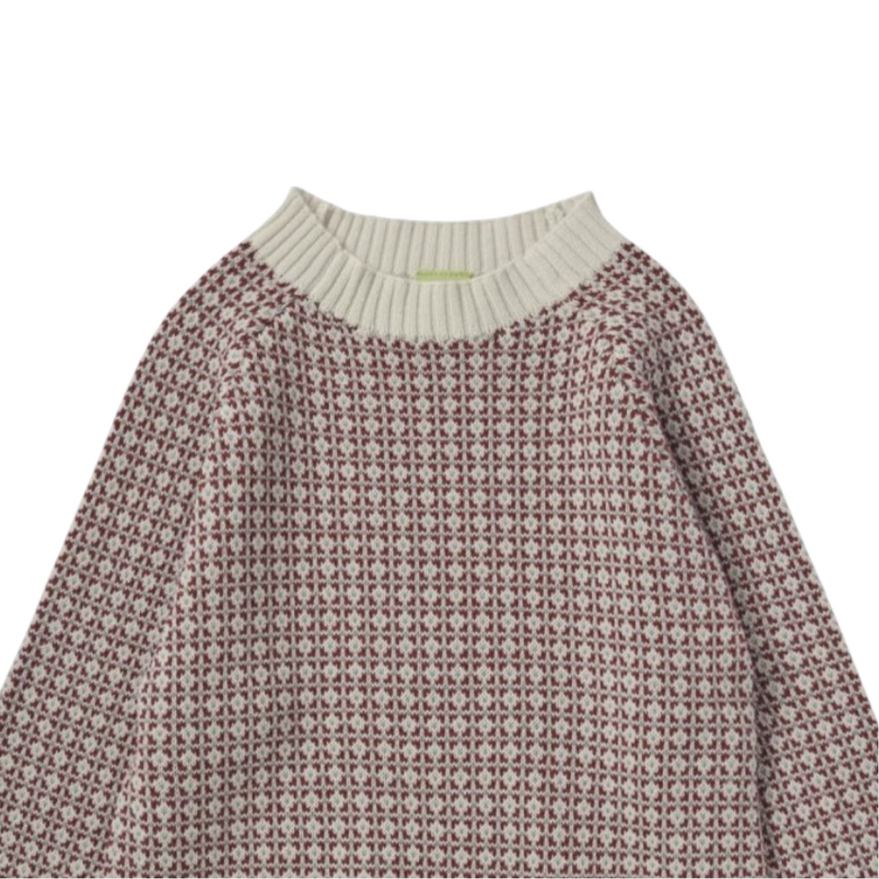Pullover aus Merinowolle von Fub, Gr. 80-140, Farbe: ecru/ clay/ misty green