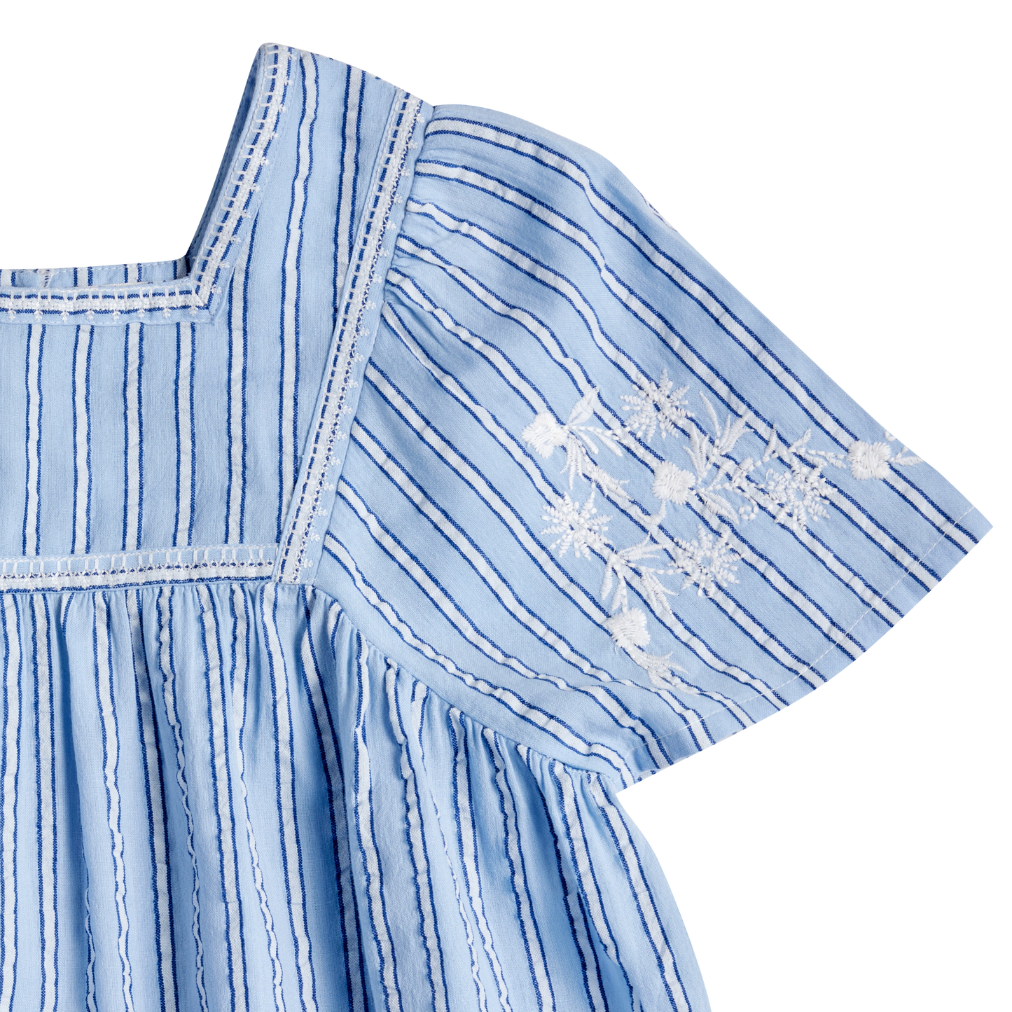 Gestreifte Kleid von Bonheur du jour Paris, Gr. 4-8 Jahre, Farbe: bleu/blanc