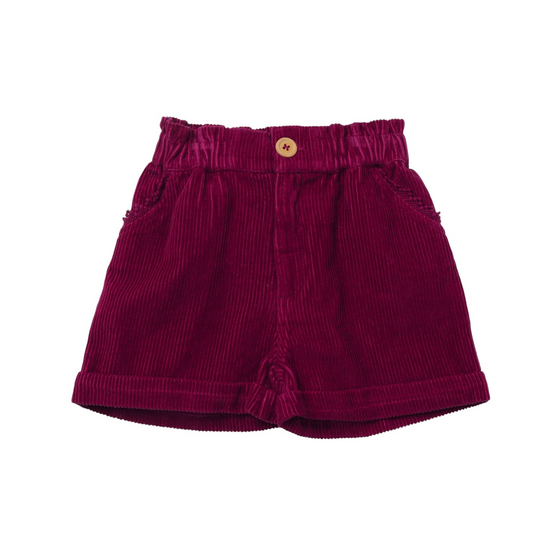 Shorts aus Cord von Bonheur du jour Paris, Gr. 2-10 Jahre, Farbe: cassis