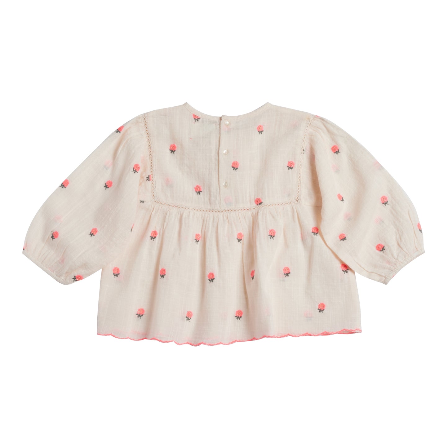 Blusa Carolin de Bonheur du jour Paris 2-6 años, color: pétalo de rosa