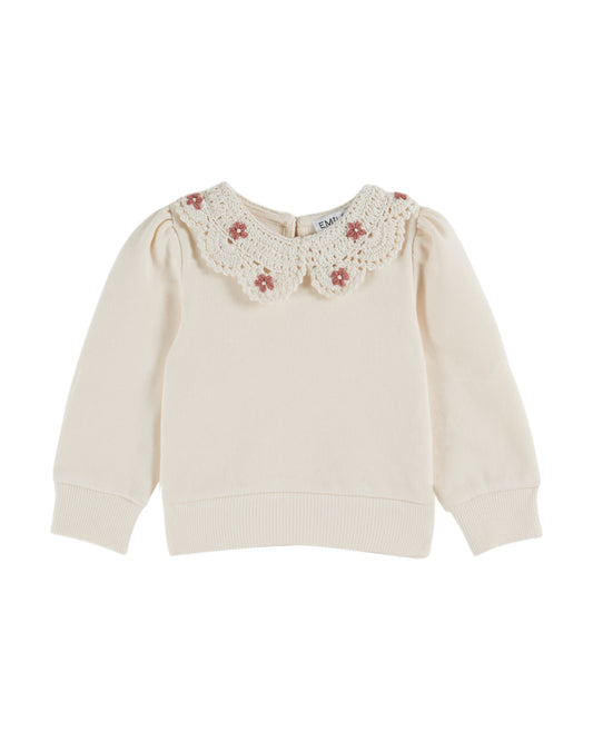 Sweatshirt von Emile et Ida, Gr. 6-24 Monate, Farbe: creme