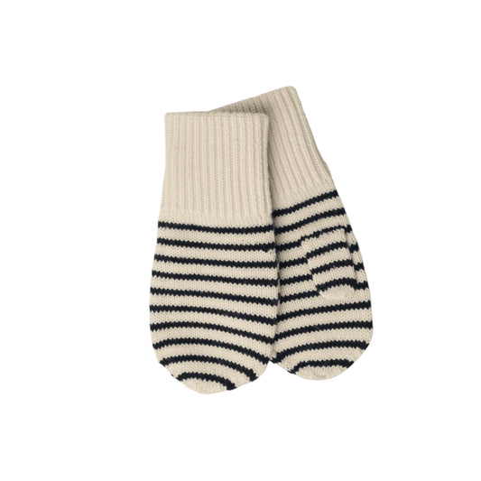 Fäustlinge aus Merinowolle von Fub, Gr. 90-100, Farbe: ecru/ dark navy