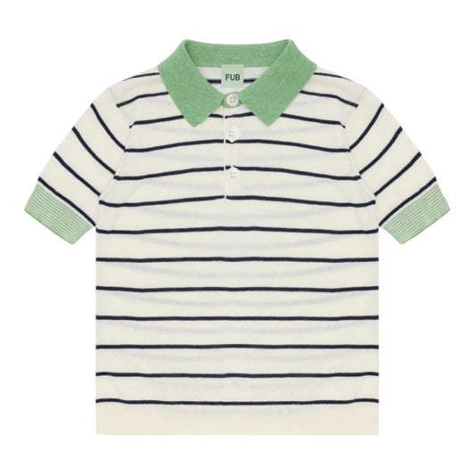 Gestreiftes Polo von Fub, Gr. 80-130, Farbe: ecru/ dark navy