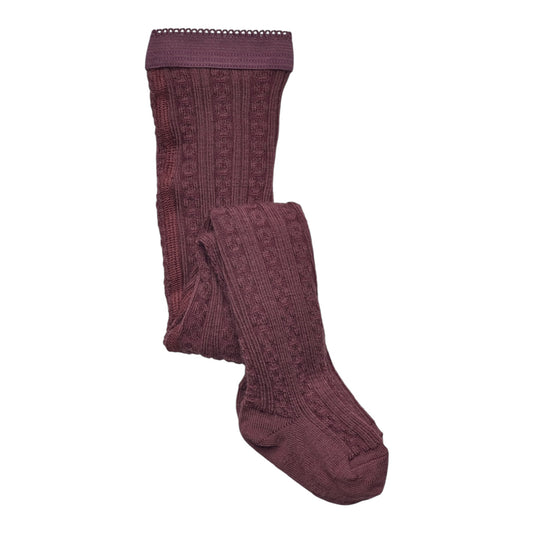Wollstrumpfhose Juno gemustert von MpKids, Gr. 80-110, Farbe: grape skin