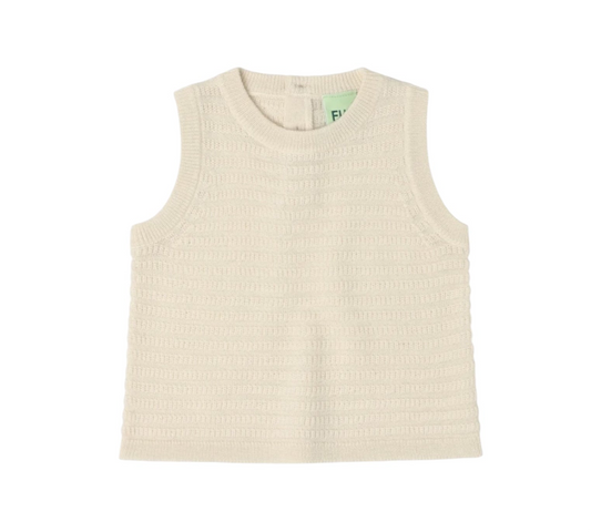 Pullunder aus Merinowolle von Fub, Gr. 62-92, Farbe: ecru