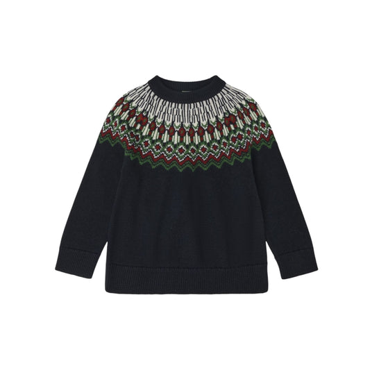 Pullover aus Merinowolle von Fub, Gr. 100-140, Farbe: dark navy